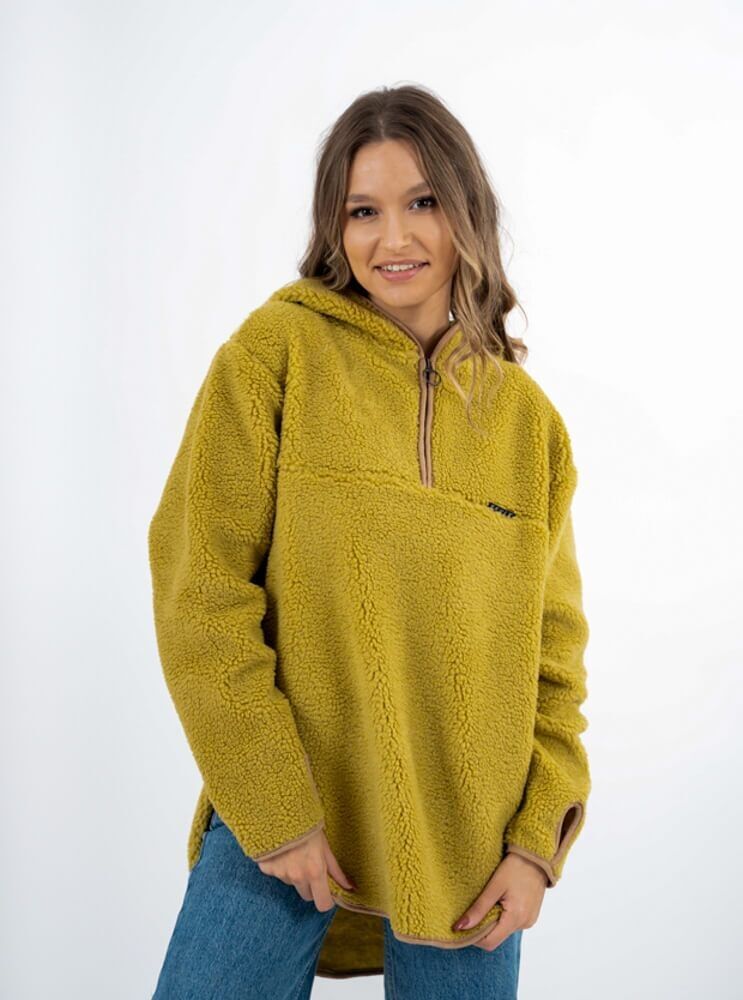 Felpa con cappuccio Occasione Verde Lattuga