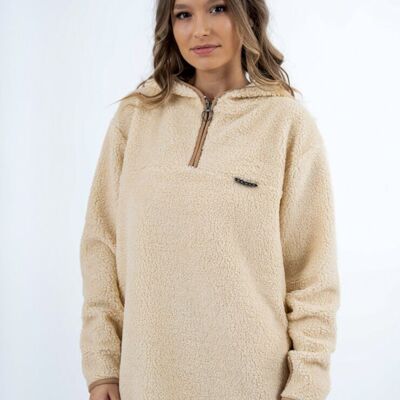 Hoodie Occasion Weiß Creme