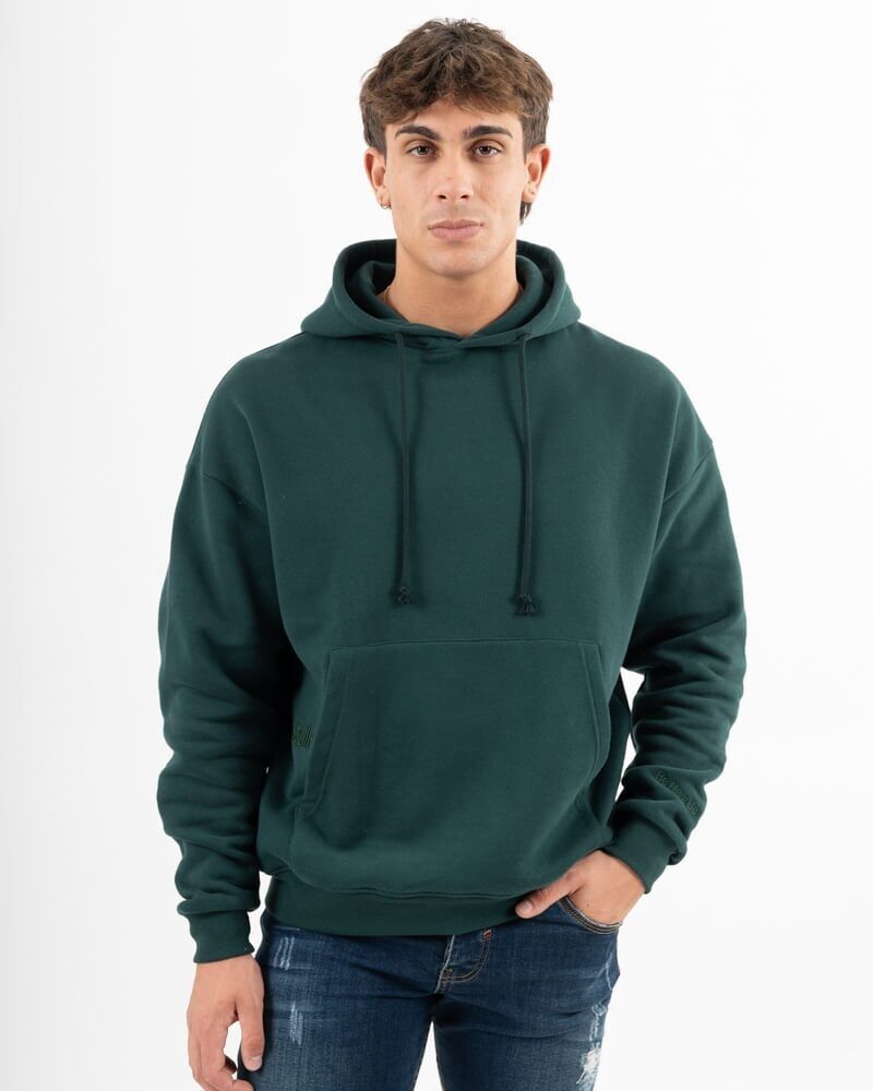 Sweat à capuche Cadran Solaire Vert