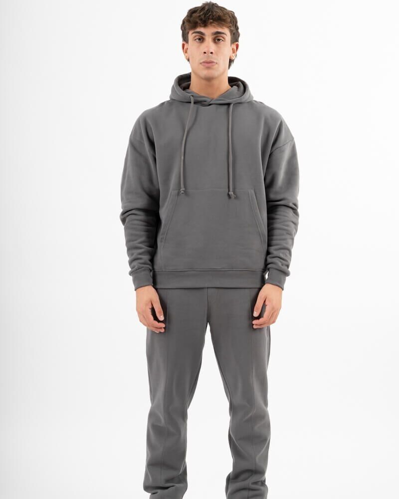 Sweat à capuche cadran solaire gris