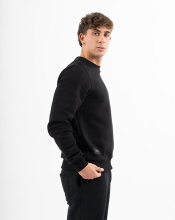 Sweat Basic Manche M Noir 2