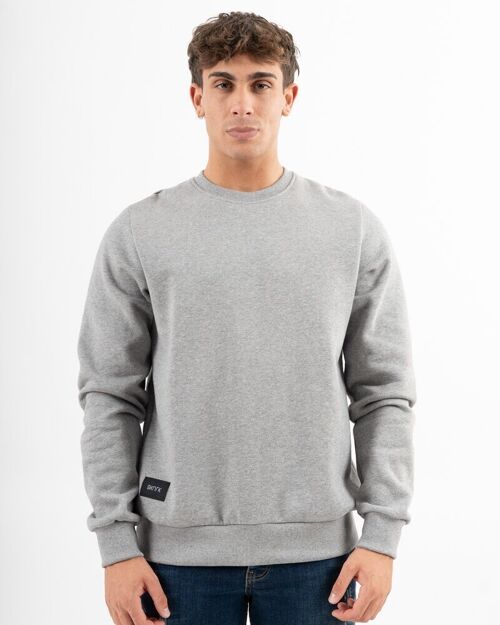 Sweatshirt Basic Sleeve M Blend Grey