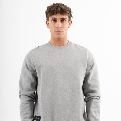 Sweatshirt Basic Sleeve M Blend Grey