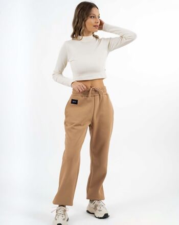 Pantalon de jogging Basic Sport W Beige 2