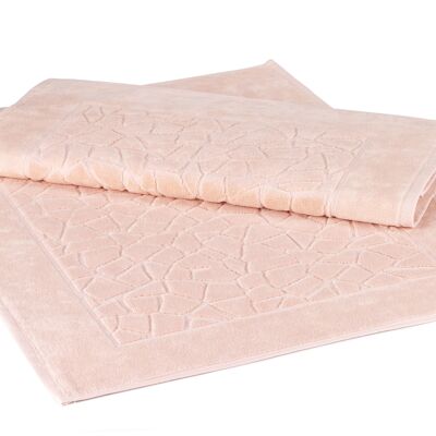 Bath mat Stones pink, set of 2