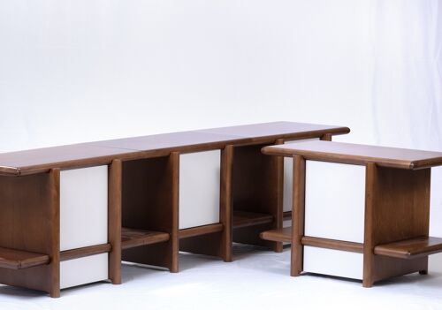 Modular, unique, elegant shelf made of beech wood