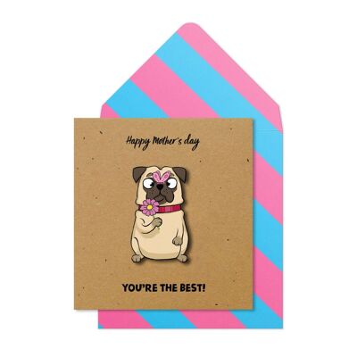 Mothers Day Butterfly Pug You're The Best