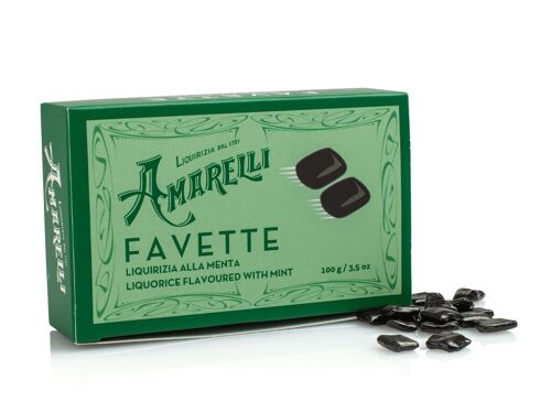 FAVETTE alla Menta 100g - Mint flavored Liquorice