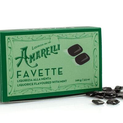 Mint Broad Beans 100g - Mint flavored Liquorice