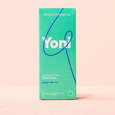 Protège-slips Yoni Long+ x20 • 100% coton biologique