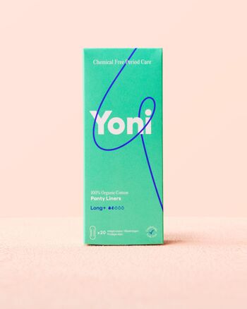 Protège-slips Yoni Long+ x20 • 100% coton biologique 1