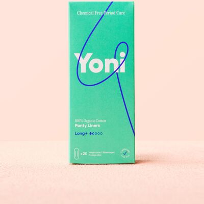 Protège-slips Yoni Long+ x20 • 100% coton biologique