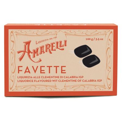 FAVETTE alla CLEMENTINA 100g - Clementine flavored Liquorice