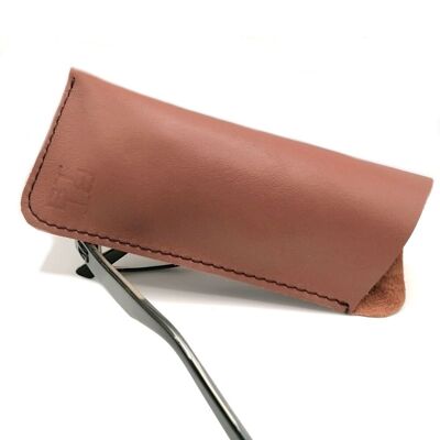 ANTIBES N RUBBER leather glasses case