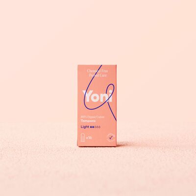 Yoni-Tampons Light x16 • 100 % Bio-Baumwolle