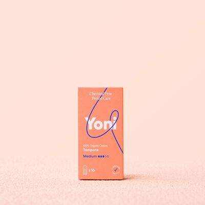 Tampons Yoni Medium x16 • 100% coton Bio