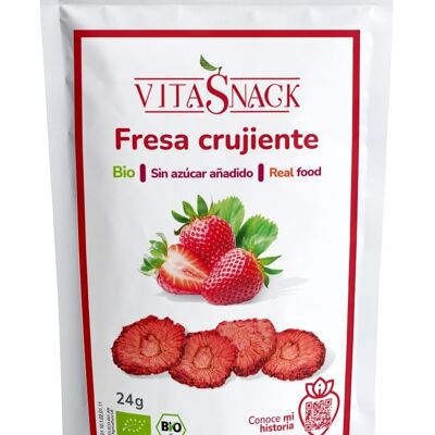 Bio-Snack – Knusprige Erdbeere