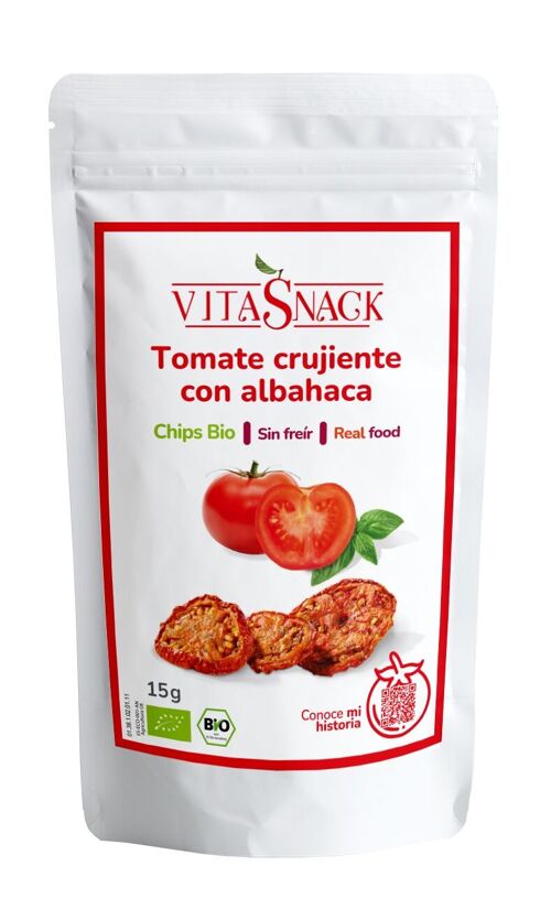 Snack Ecológico - Tomate Crujiente & Albahaca