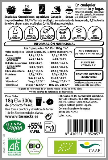 Snack Bio - Croustillant Tomate & Basilic 2