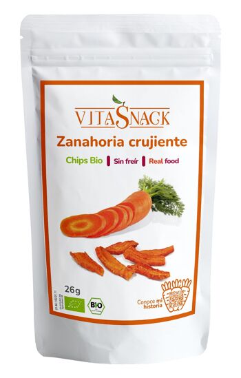 Chips de carottes croustillantes biologiques 1