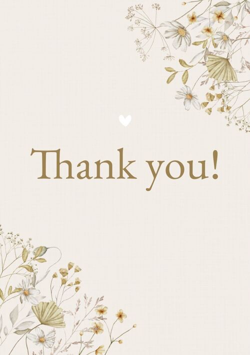 Greeting card thank you