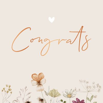 Greeting card congrats