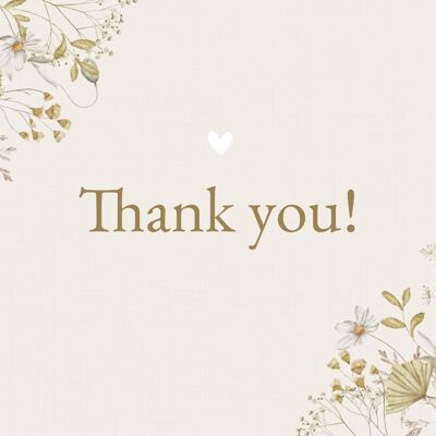 Greeting card thank you