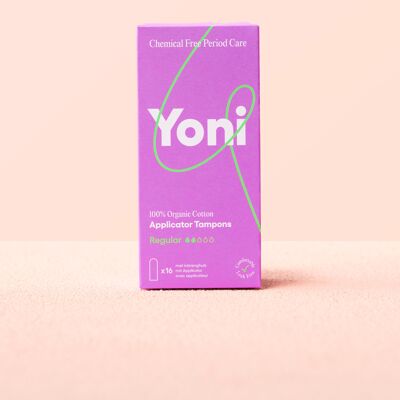 Yoni Applicator Tampons Regular x16 • 100% Organic cotton