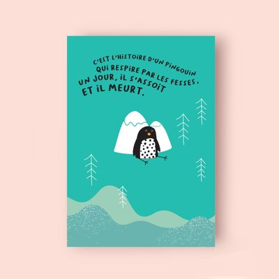 Penguin poster for children's room