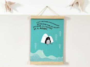Affichette pingouin chambre enfant 3