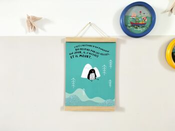 Affichette pingouin chambre enfant 4