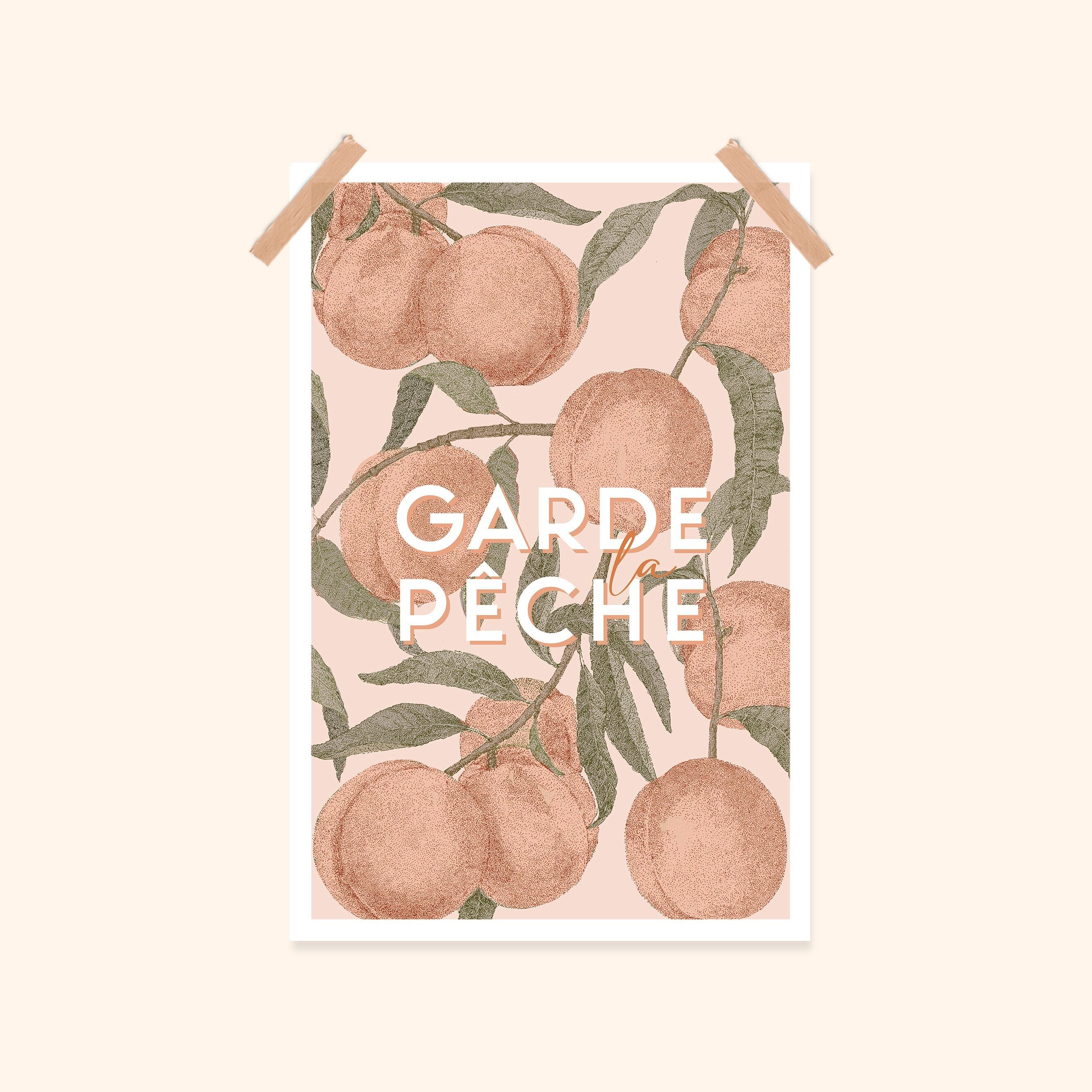 Póster ilustrado 20x30cm – Decoración mural – Hecho en Bretaña – Garde la pêche