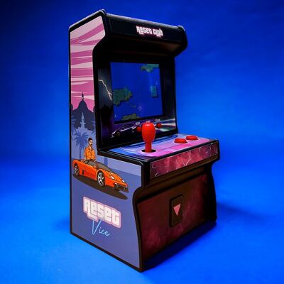 Mini Borne Arcade Retro - 200 Jeux Originaux Intégrés - Console de Jeu Classique Reset Vice 8 Bit