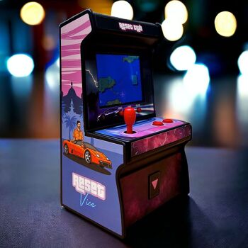 Mini Borne Arcade Retro - 200 Jeux Originaux Intégrés - Console de Jeu Classique Reset Vice 8 Bit 10