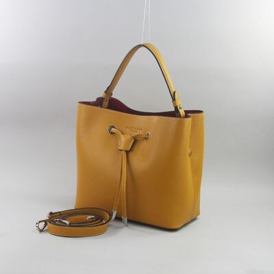592765 Mustard - Leather bag