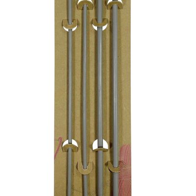 PLASTIC KNITTING NEEDLES 2 PAIRS, 35mm Long Plastic Needles 4mm& 6mm, Single Pointed Straight Plastic Needles for Knitting, Set of 2 Plastic Needles 4mm & 6mm
