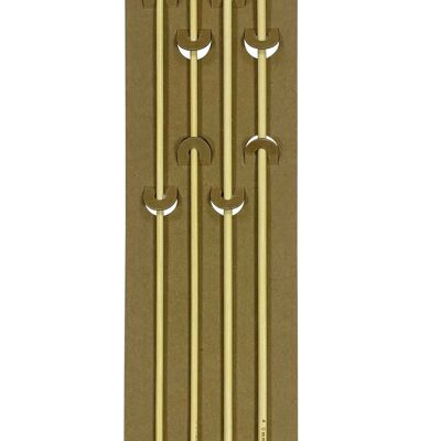 FERRI DA MAGLIA IN BAMBÙ 2 PAIA, 4 mm e 3.Ferri da maglia da 25 mm, ferri da maglia dritti in bambù Set di 2 ferri da maglia dritti a punta da 4 mm e 3,25 mm