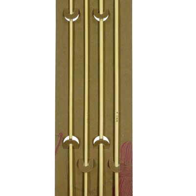 BAMBOO KNITTING NEEDLES 2 PAIRS, 4mm & 3.25mm Knitting Needles, Straight Bamboo Knitting Needle Set of 2, 4mm & 3,25mm Pointed Straight Knitting Needles