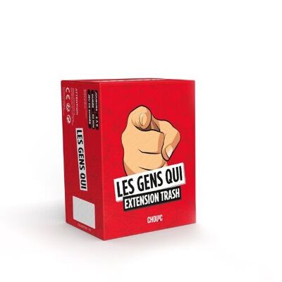Les Gens Qui – Trash Extension – Brettspiele – DAS 100 % französische Partyspiel 🇫🇷 – Lustiges Spiel mit schwarzem Humor