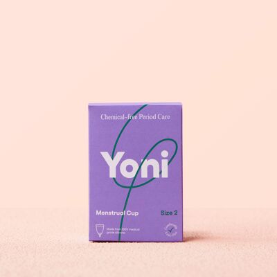 Coupe menstruelle Yoni • Taille 2 Fabriquée à 100 % en silicone de qualité médicale