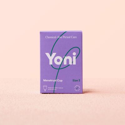 Coupe menstruelle Yoni • Taille 2 Fabriquée à 100 % en silicone de qualité médicale