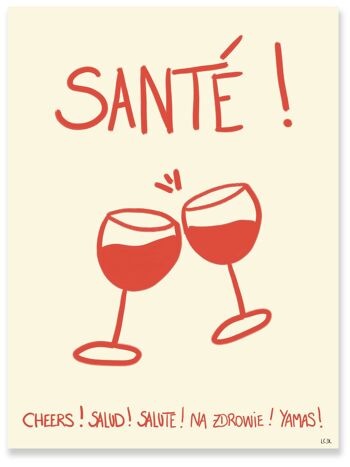 Affiche "Santé!" 1