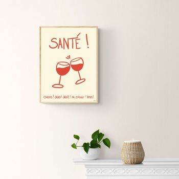 Affiche "Santé!" 2