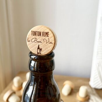 Bouchon de liège - Tonton aime le Bon Vin 1