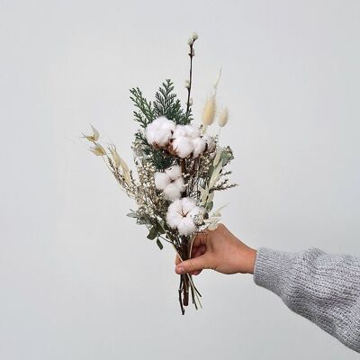 Le bouquet Noël blanc taille S