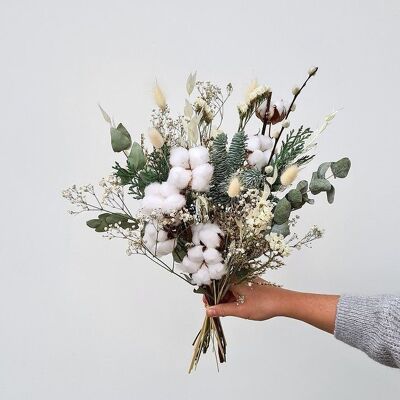 Le bouquet Noël blanc taille M