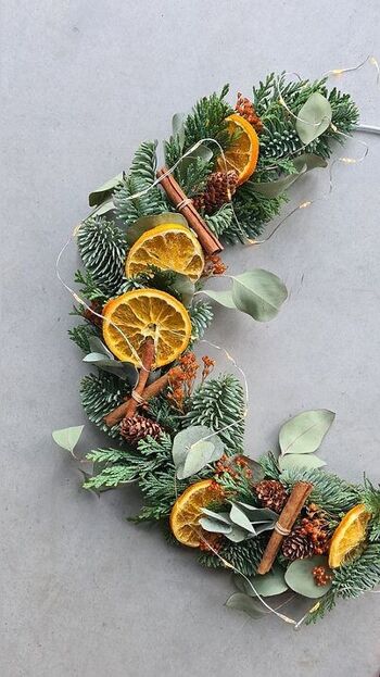 Couronne de Noël ' Oranges et Cannelles' 2