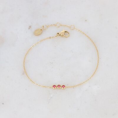 Mizano bracelet - 3 small crystals