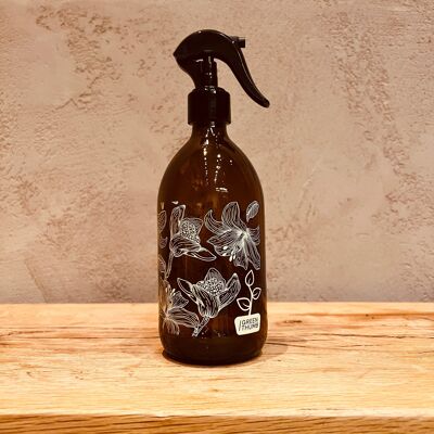 Floral Superior Plants Spray Bottle, Screen Printed