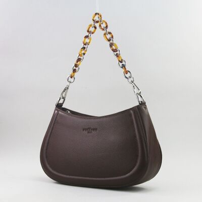 583018C Chocolate - Leather bag